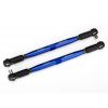 Toe links, X-Maxx (TUBES blue-anodized, 7075-T6 aluminum, stronger than titanium