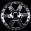 Desperado 2.8 (Traxxas Style Bead) Black Chrome Front Wheel, PR2728-11