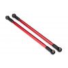 Suspension link, rear (upper) (aluminum, red-anodized) (10x206mm, center to cent