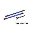 Toe links, front (TUBES blue-anodized, 6061-T6 aluminum) (2) (for use with #7895 X-Maxx, WideMaxx, suspension kit)