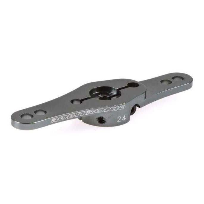 Aluminium Servo Double Arm 24T (Up/Down) Grey, R17012G