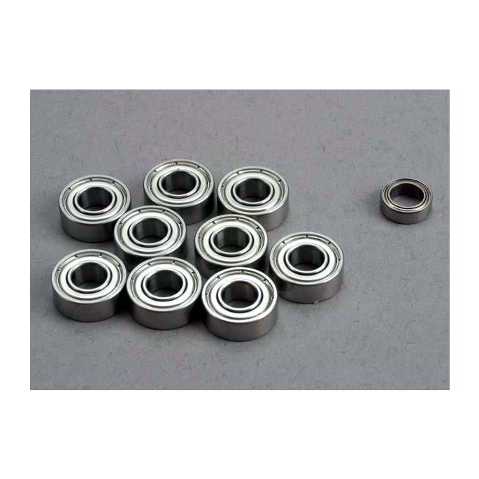 Ball bearing set: 5x11x4mm (9)/ 5x8x2.5mm (1), TRX1259