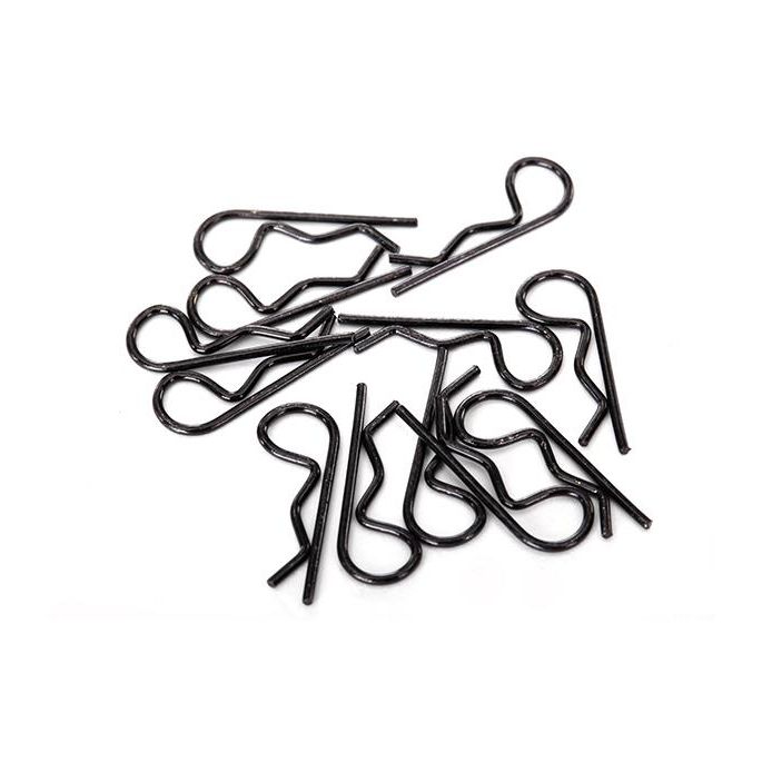 Body clips, black (12) (standard size), TRX1834A
