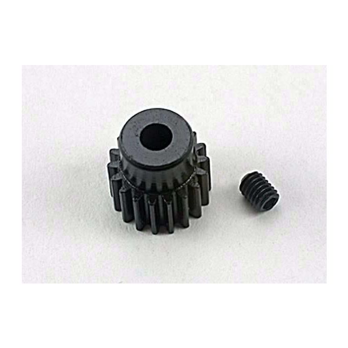 Gear, 18-T pinion (48-pitch) / set screw, TRX1918