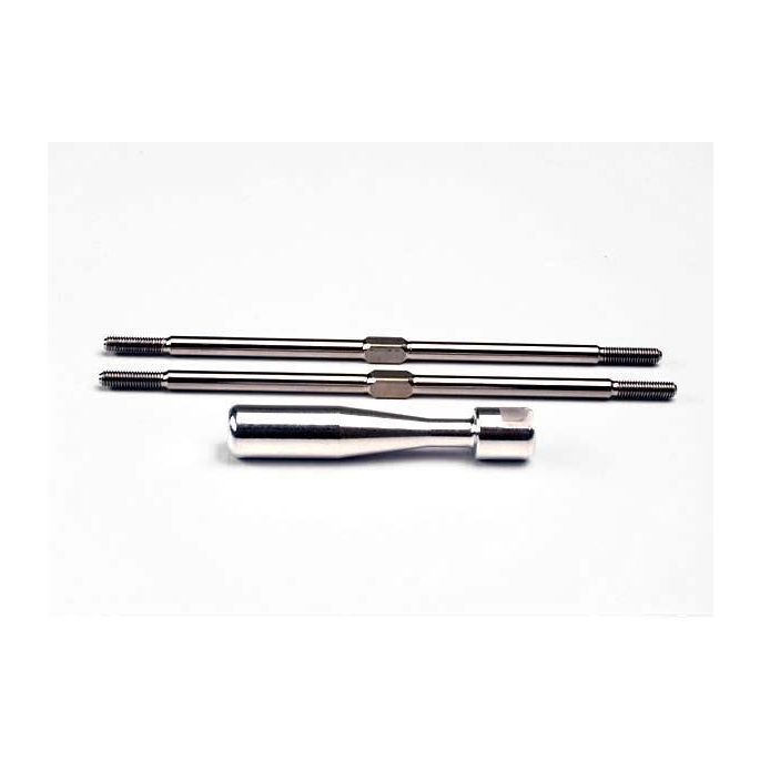 Turnbuckles, titanium 105mm (2)/ billet aluminum wrench, TRX2339X