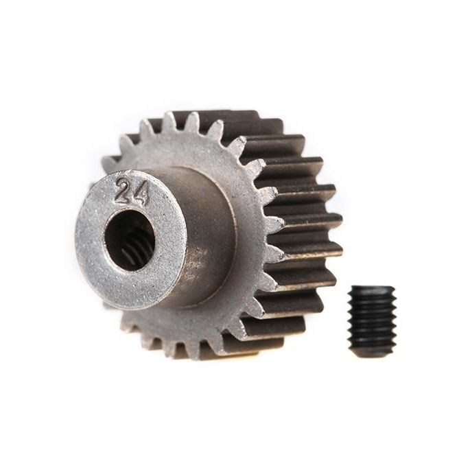 Gear, 24-T pinion (48-pitch) / set screw, TRX2424
