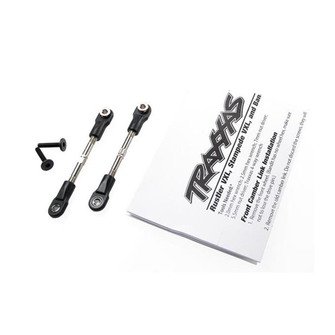 Turnbuckles, camber link, 47mm (67mm center to center) (fron, TRX2444