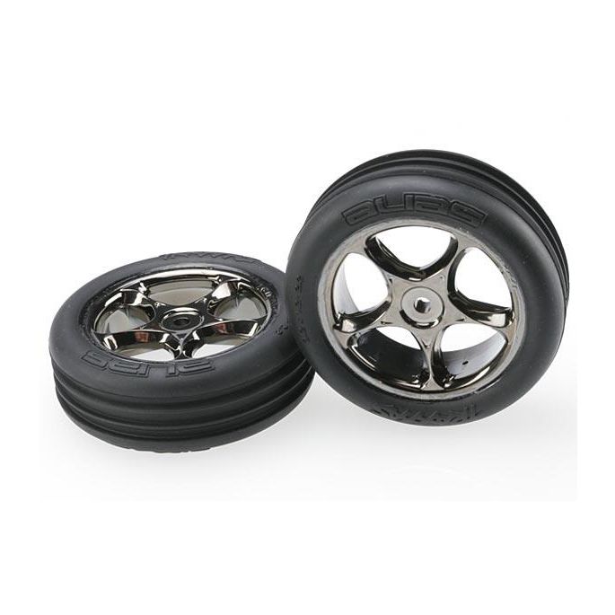 Tires & wheels, assembled (Tracer 2.2 black chrome wheels, A, TRX2471A