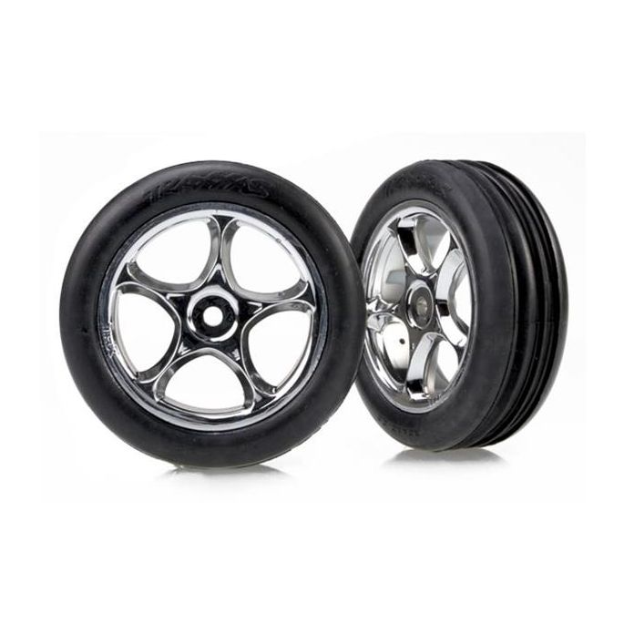 Tires & wheels, assembled (Tracer 2.2 chrome wheels, Alias r, TRX2471R