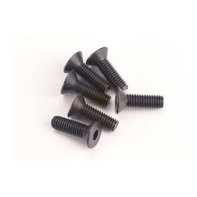 Screws, 3x10mm countersunk machine (6) (hex drive), TRX2551