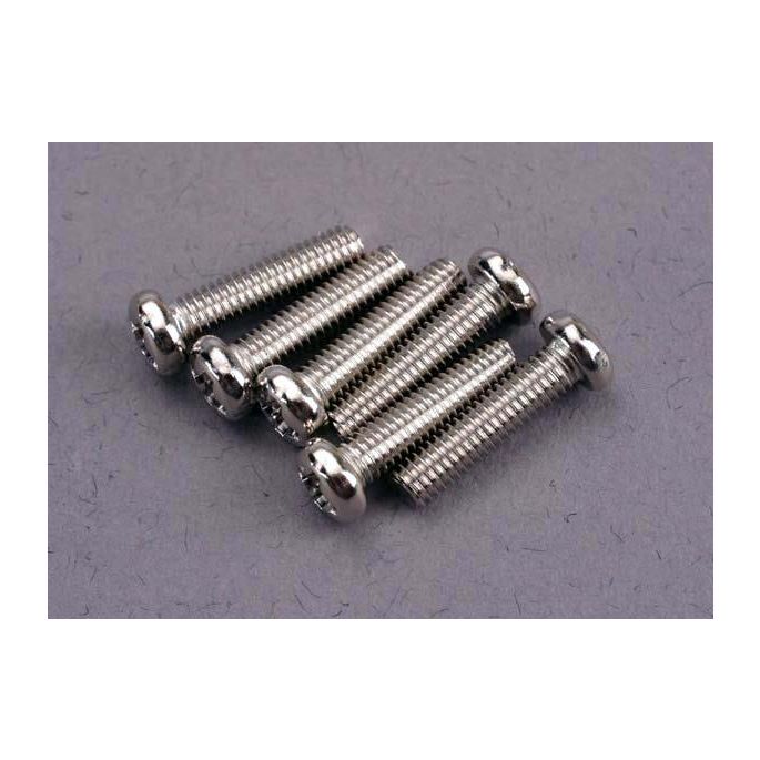 Screws, 3x12mm roundhead machine (6), TRX2561