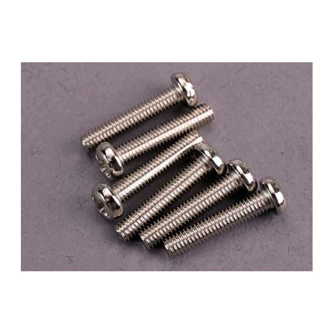 Screws, 3x15mm roundhead machine (6), TRX2563