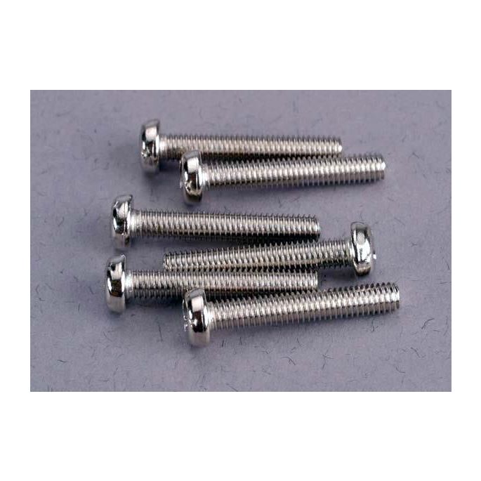 Screws, 3x18mm roundhead machine (6), TRX2565