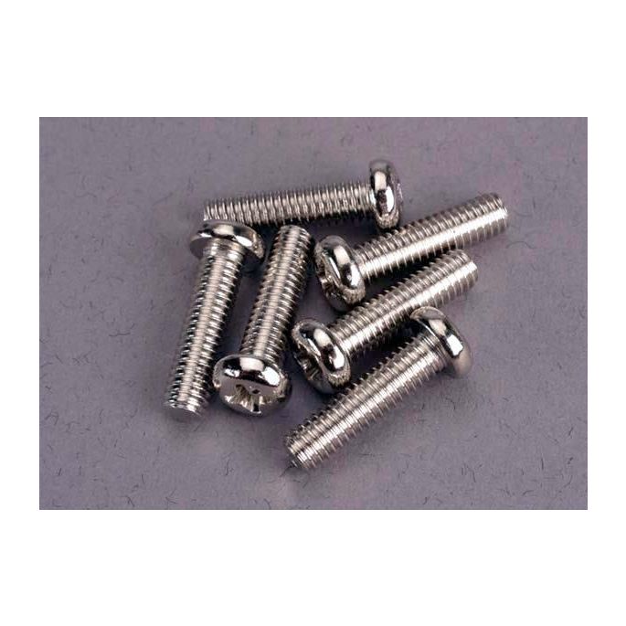 Screws, 4x15mm roundhead machine (6), TRX2573