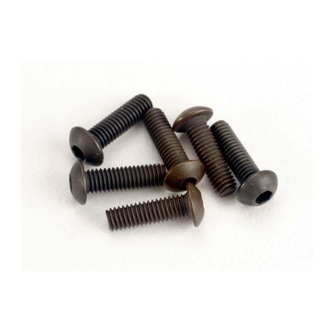 Screws, 3x10mm button-head machine (hex drive) (6), TRX2577
