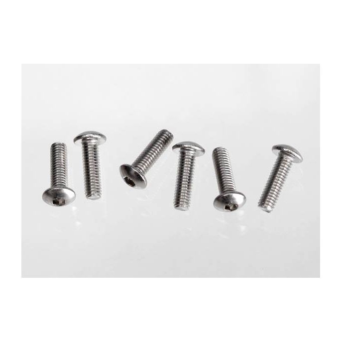 Screws, 3x10 button-head machine (hex drive) (stainless stee, TRX2577X