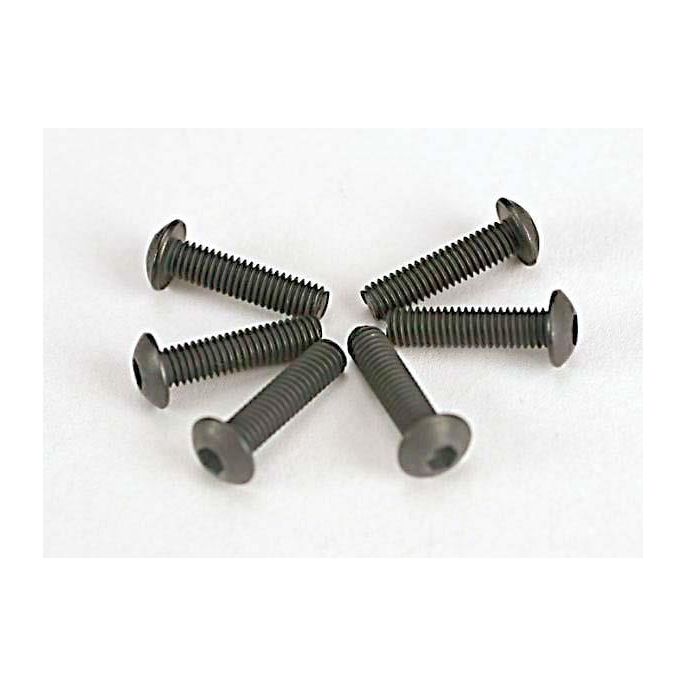 Screws, 3x12mm button-head machine (hex drive) (6), TRX2578