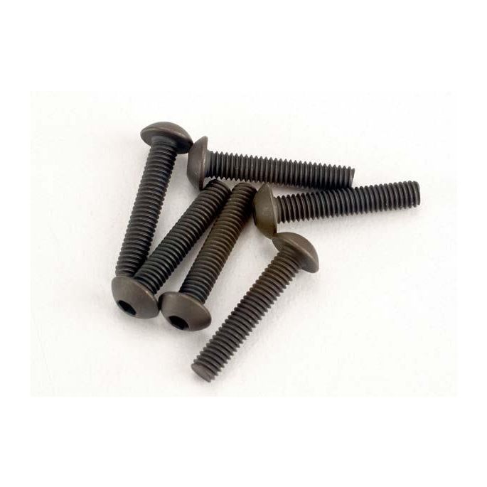 Screws, 3x15mm button-head machine (hex drive) (6), TRX2579