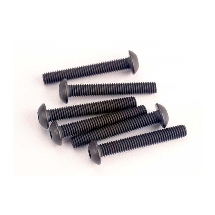 Screws, 3x20mm button-head machine (hex drive) (6), TRX2580