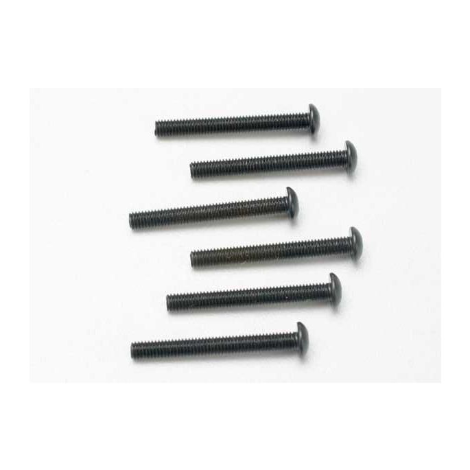 Screws, 3x25mm button-head machine (hex drive) (6), TRX2581