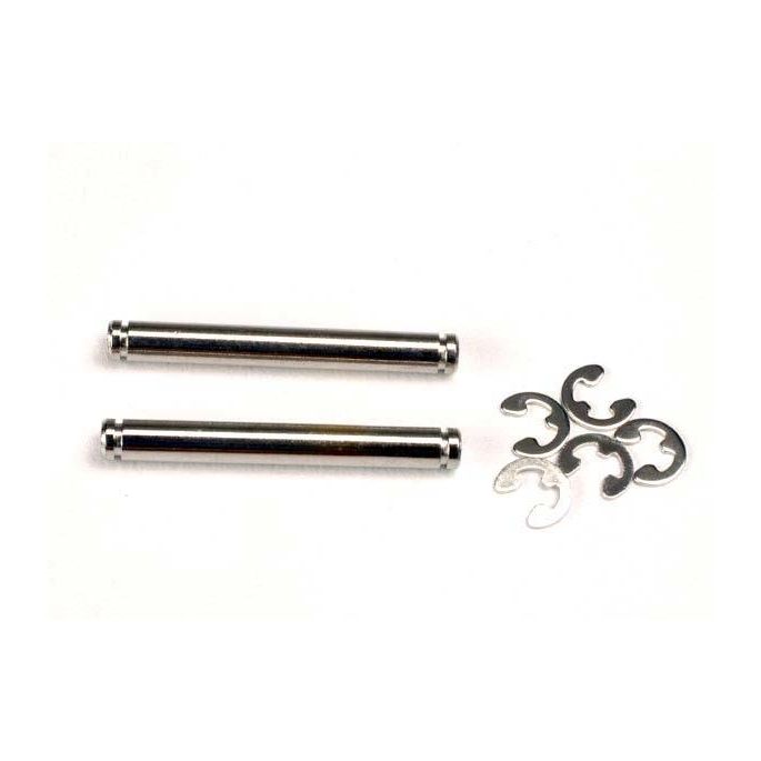 Suspension pins, 26mm (kingpins) (2) w/ E-clips (4), TRX2636