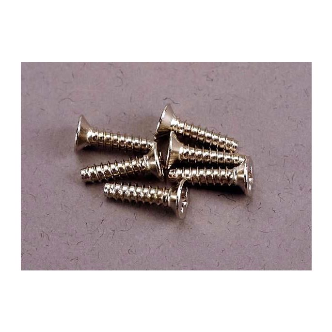 Screws, 3x12mm countersunk self-tapping (6), TRX2648