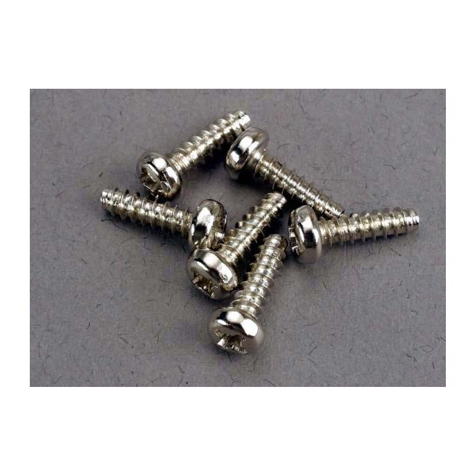 Screws, 3x10mm roundhead self-tapping (6), TRX2675