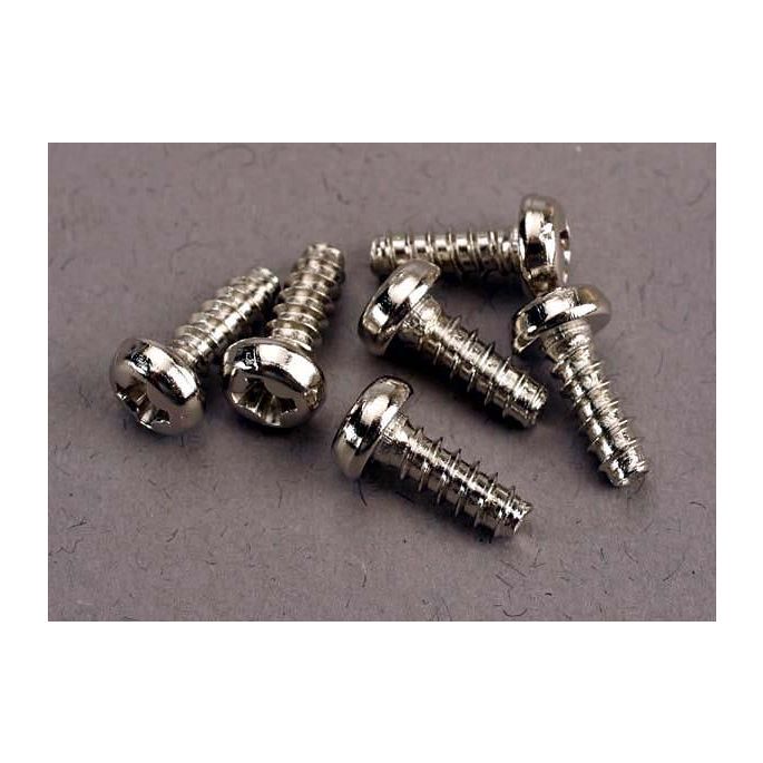 Screws, 3x8mm roundhead self-tapping (6), TRX2682