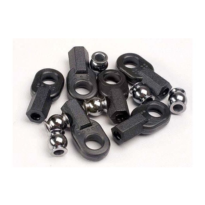 Rod ends, long (6)/ hollow ball connectors (6), TRX2742