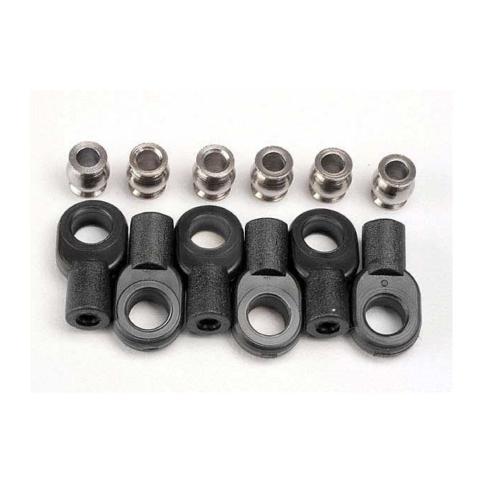 Rod ends, short (6)/ hollow balls (6), TRX2742X