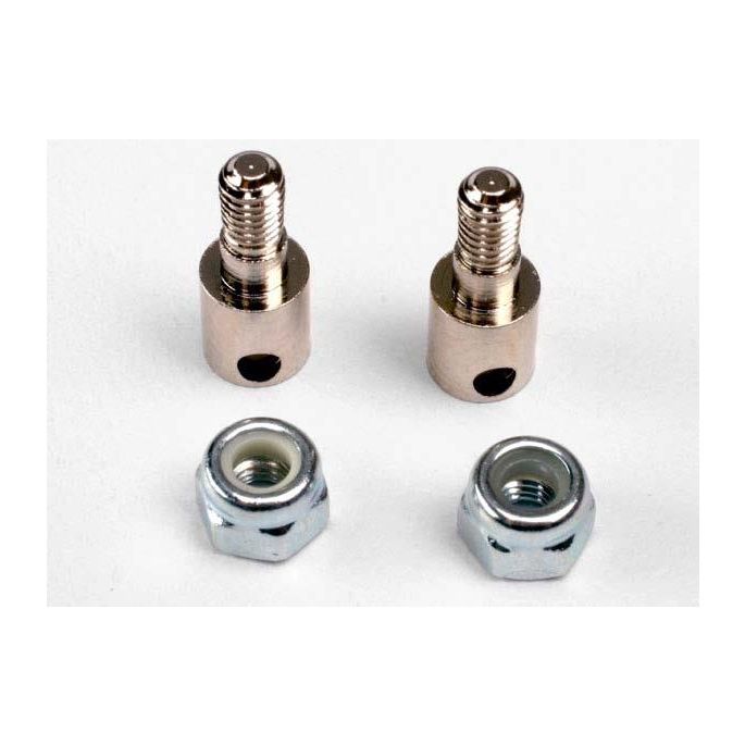 Rod guides (2)/ 3mm nylon locknuts (2), TRX3180