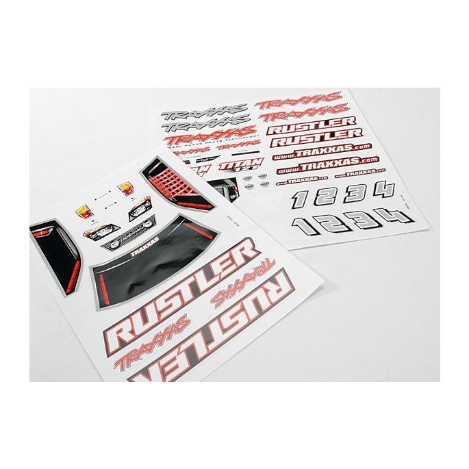 Decal sheets, Rustler, TRX3716