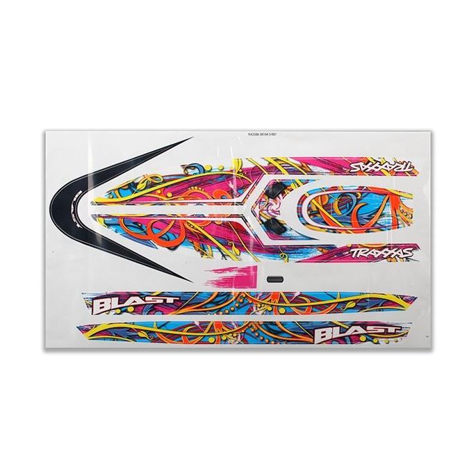 Blast decal set (swirl pattern) (waterproof), TRX3816