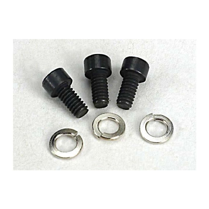 Screws, 2x4mm caphead machine (hex drive) (3) w/lockwashers, TRX4849