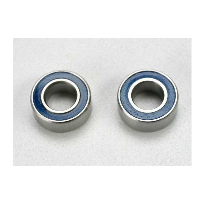 Ball bearings, blue rubber sealed (5x10x4mm) (2), TRX5115