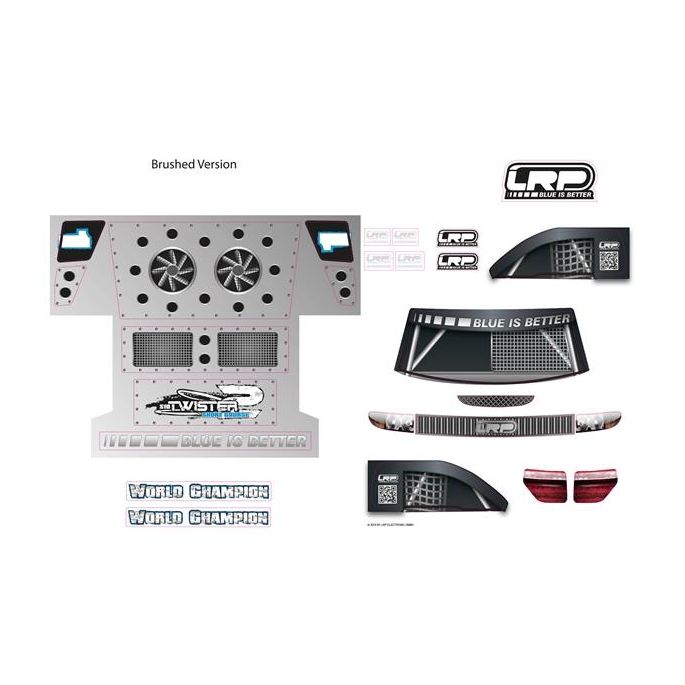 Decalsheet S10 Twister SC - 1/10 2WD Short Course Truck, 124117