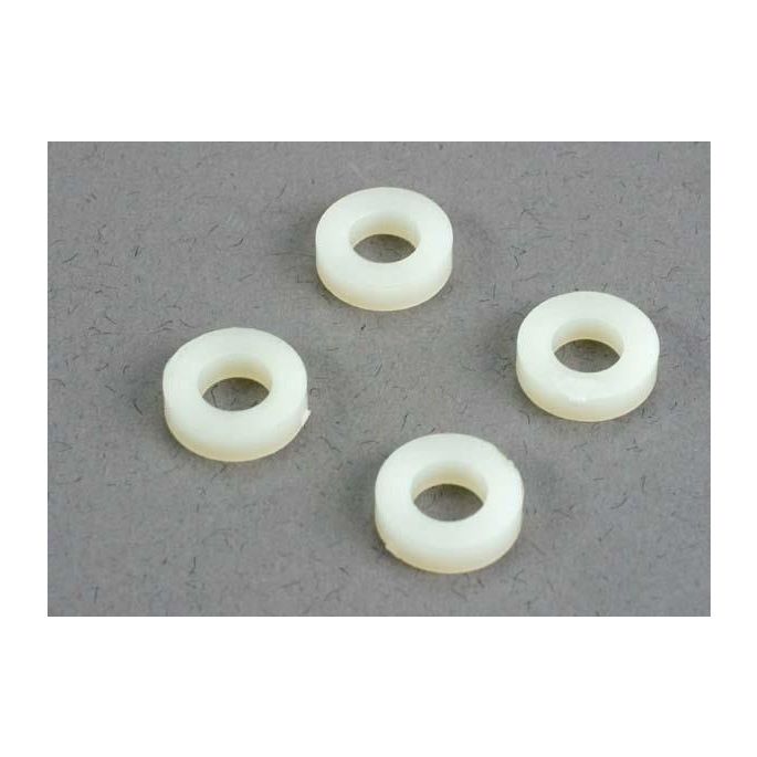 Spacers, plastic, 5x10x2 (Monster Buggy front arms), TRX6132