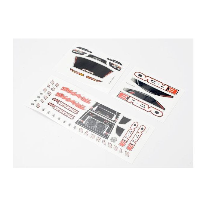 Decal sheets, 1/16 E-Revo, TRX7114