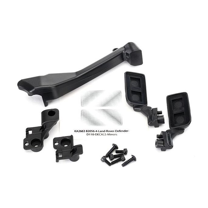 Mirrors, side (left & right)/ snorkel/ mounting hardware, TRX8020