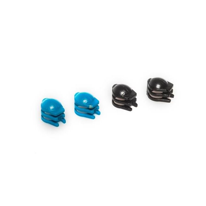 Motor guard base (4 pieces, 2x blue, 2x black) - LRP H4 Gra, 222708