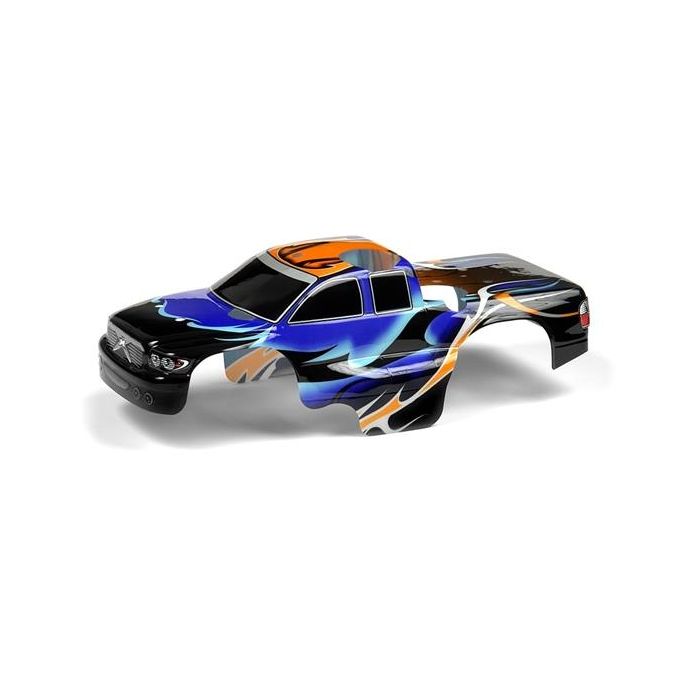 Body 1:18 Nitro Mt Painted & Trimmed Dragonfire Blue, X389764