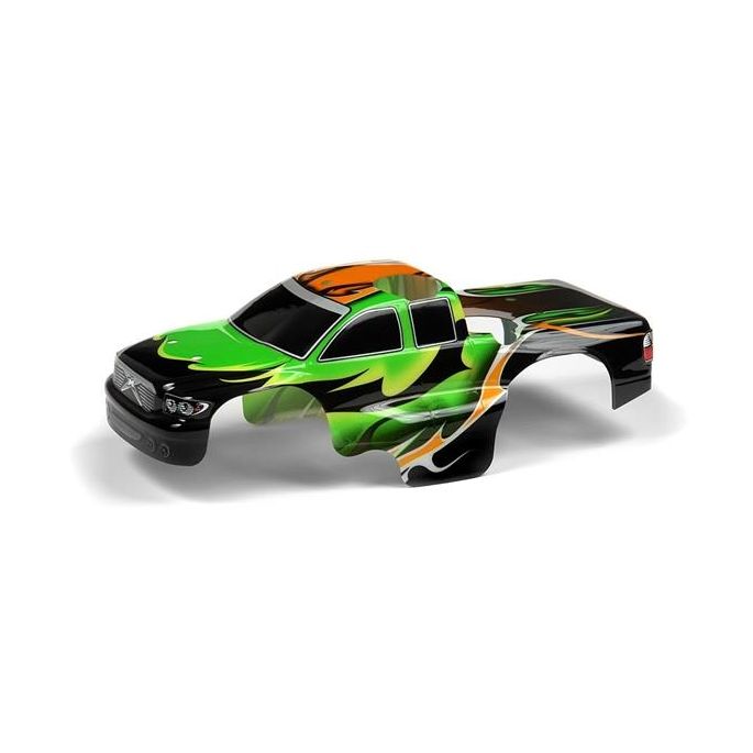 Body 1:18 Nitro Mt Painted & Trimmed Dragonfire Green, X389766