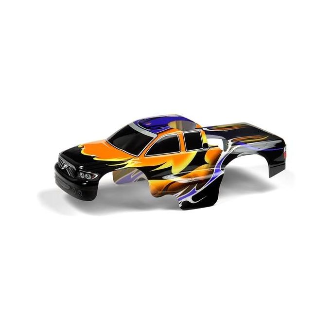 Body 1:18 Nitro Mt Painted & Trimmed Dragonfire Orange, X389763
