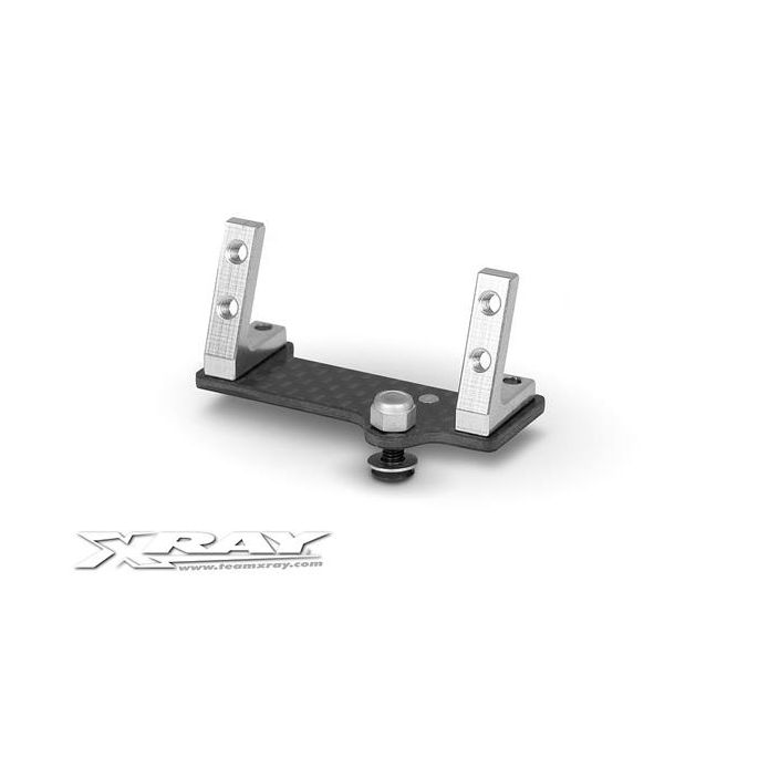 Center Graphite Servo Mount + Alu Stands - Set (Micro), X376216