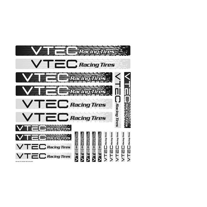 LRP Sticker sheet VTEC Racing Tires, 62414