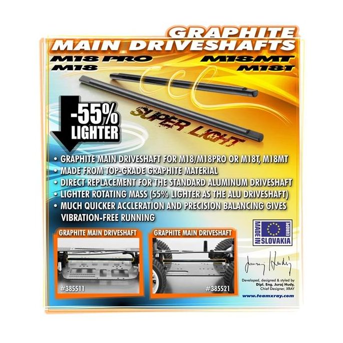 Graphite Main Driveshaft M18, M18Pro, X385511