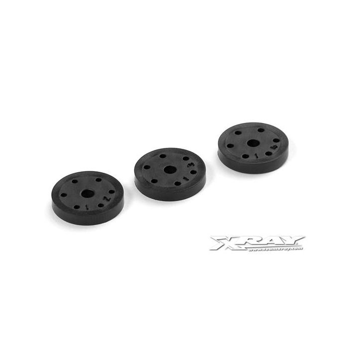 XB808 Composite Shock 6-Hole Piston Set (1.2, 1.3, 1.4Mm), X358039