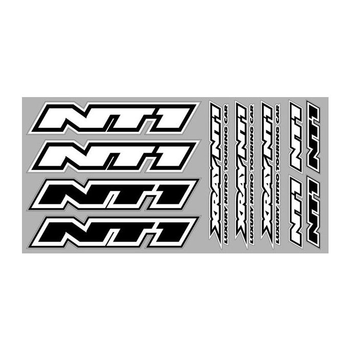 Xray NT1 Sticker For Body White Die-Cut, X397331