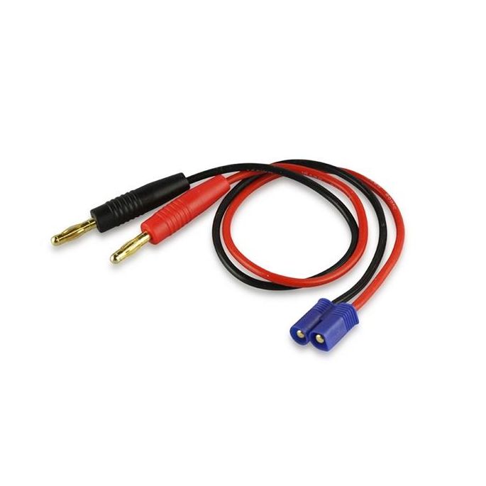 Yellow RC Charger Cable 4mm Banana Plug To EC3(Male), YEL6013