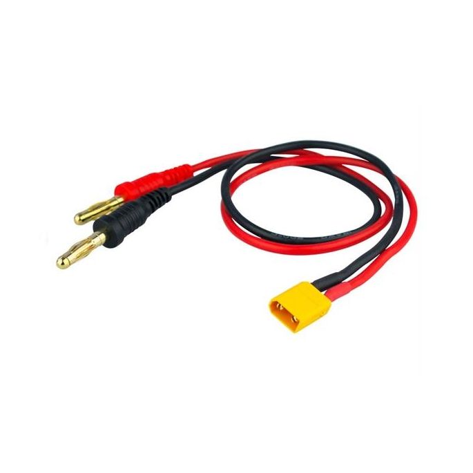 Yellow RC Charger Cable 4mm Banana Plug To XT30(Male), YEL6008